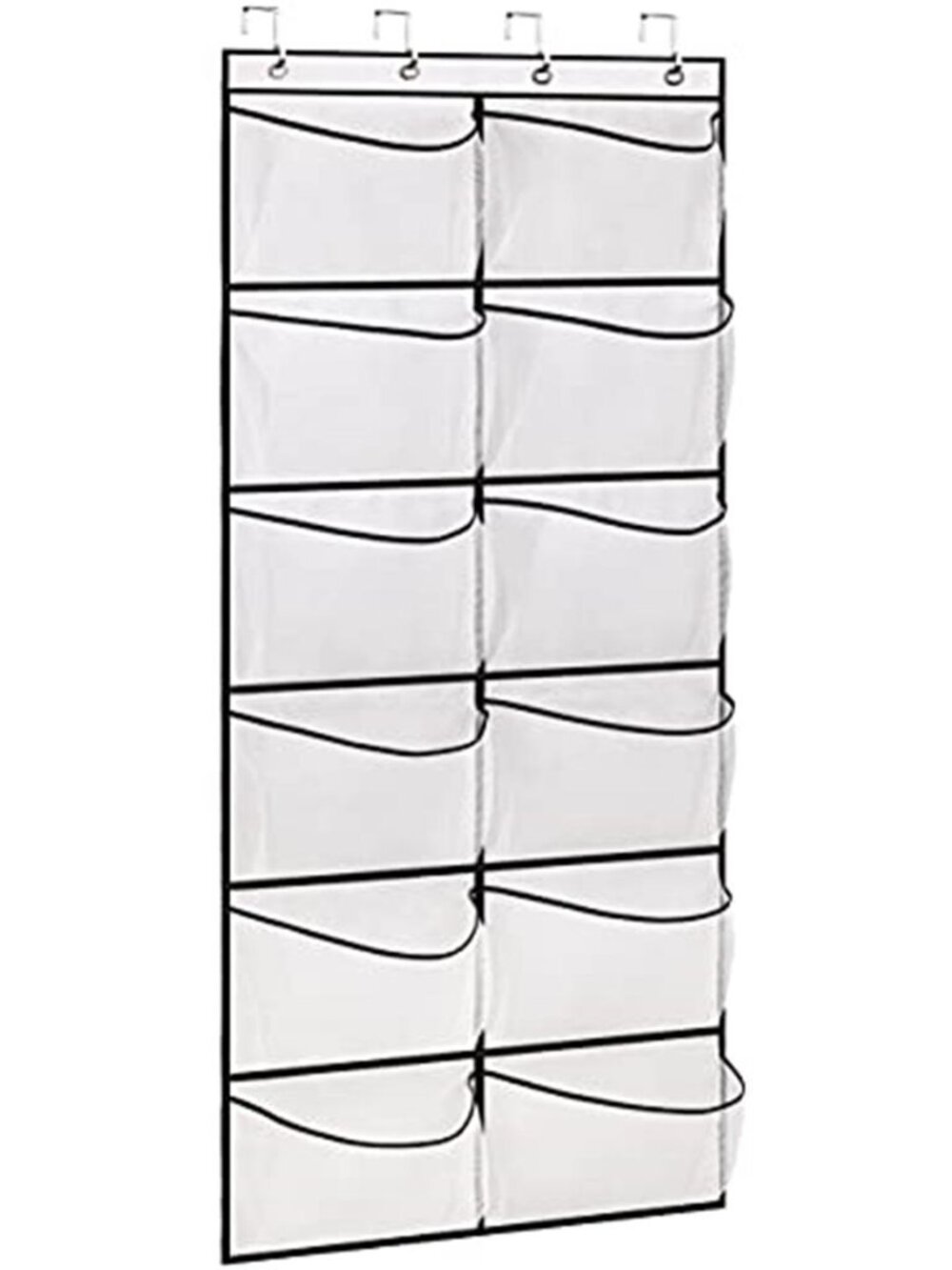 Over Door Shoe Organizer 12 Pocket Hanging Storage Rack Mesh Closet Space Saver